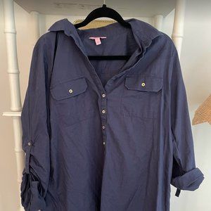 Lilly Pulitzer Long Sleeve Navy Dress